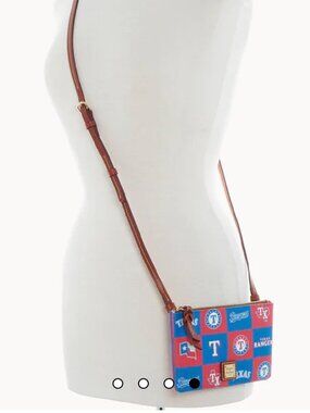 NWT Dooney & Bourke Texas Rangers Top Zip Crossbody MLB